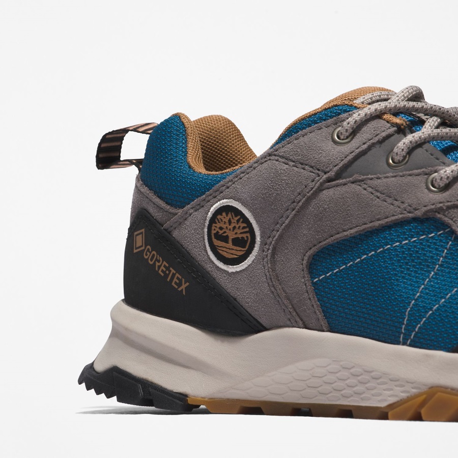 Timberland Ireland Women's Lincoln Peak Waterproof Hiking Shoes Blue Mesh/Grey