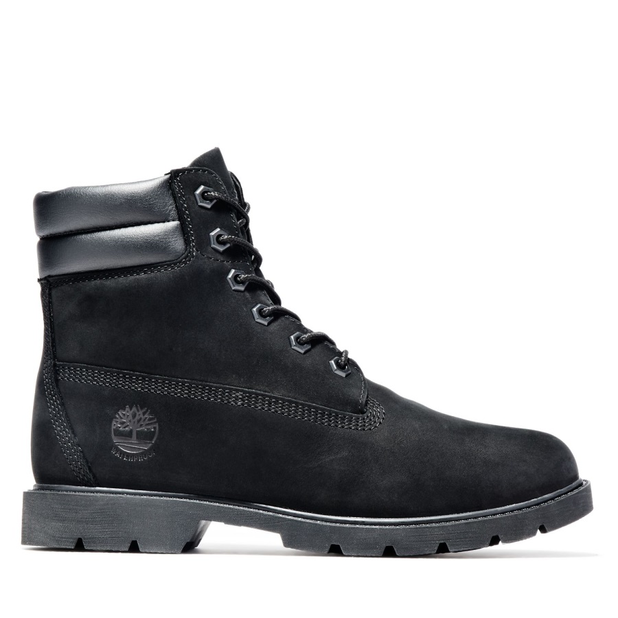 Timberland Ireland Women's Linden Woods 6-Inch Waterproof Boots Black Nubuck