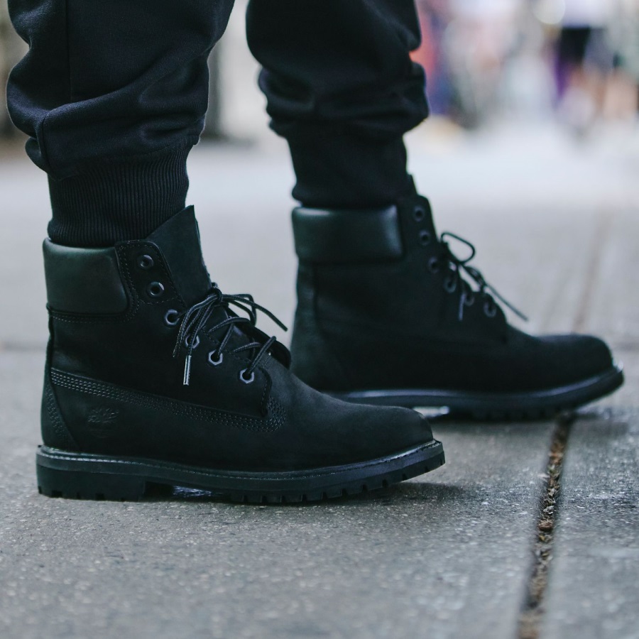 Timberland Ireland Women's Premium 6-Inch Waterproof Boots Black Nubuck