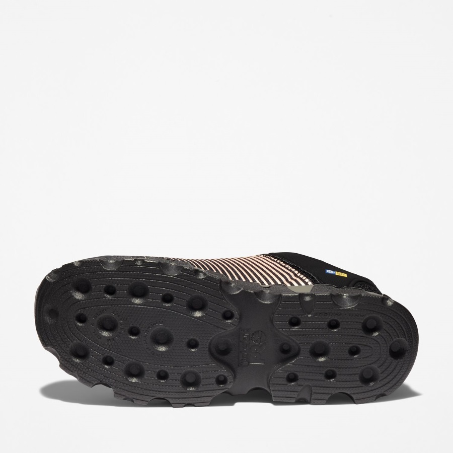 Timberland Ireland Women's Pro Powertrain Sport Alloy Toe Work Sneaker Black Ripstop Nylon/Rose Gold