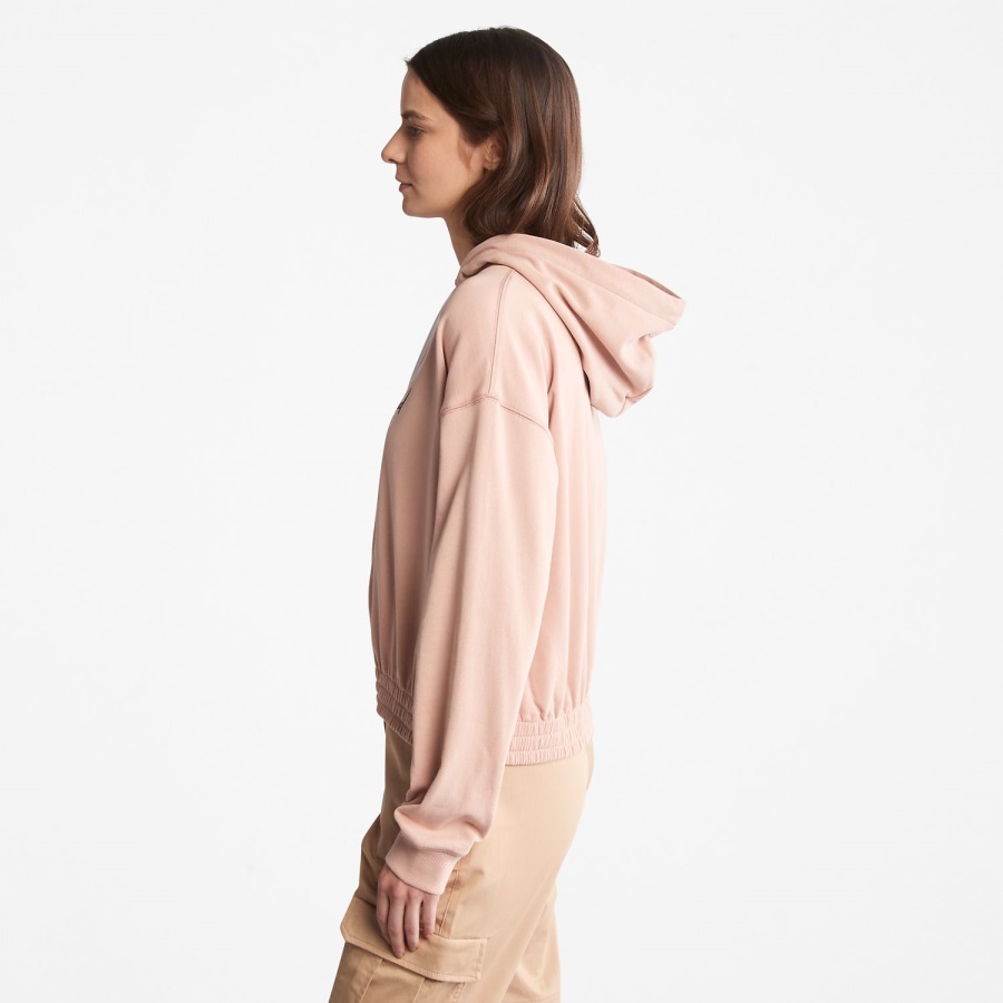 Timberland Ireland Women's Relaxed-Fit Logo Hoodie Cameo Rose