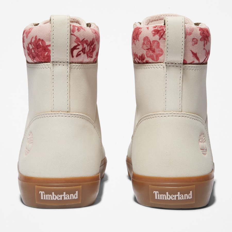 Timberland Ireland Women's Skyla Bay 6-Inch Boots White Nubuck/Floral