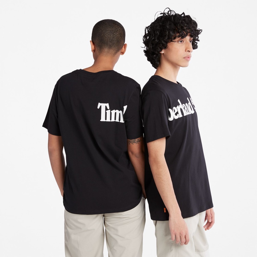 Timberland Ireland Wraparound-Logo T-Shirt Black