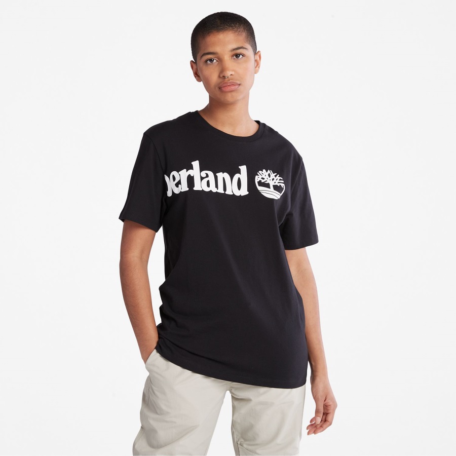 Timberland Ireland Wraparound-Logo T-Shirt Black