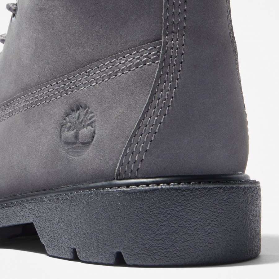 Timberland Ireland Youth Classic 6-Inch Waterproof Boot Dark Grey Nubuck