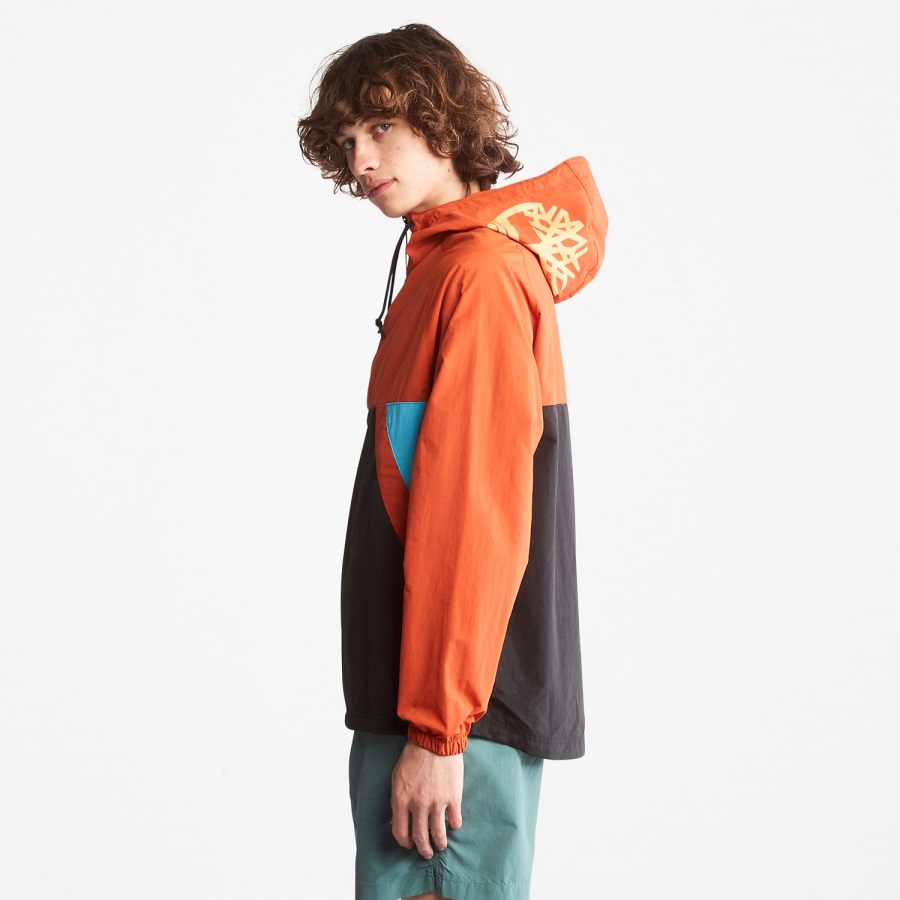 Timberland Ireland Zip-Neck Windbreaker Orange/Black