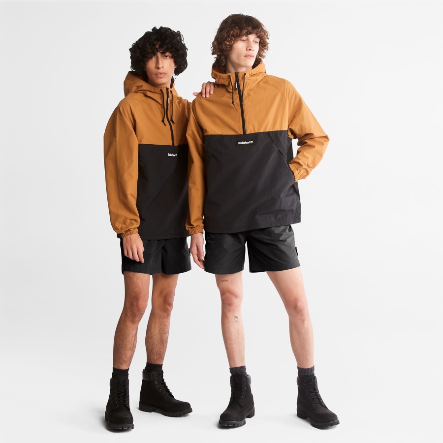 Timberland Ireland Zip-Neck Windbreaker Wheat/Black