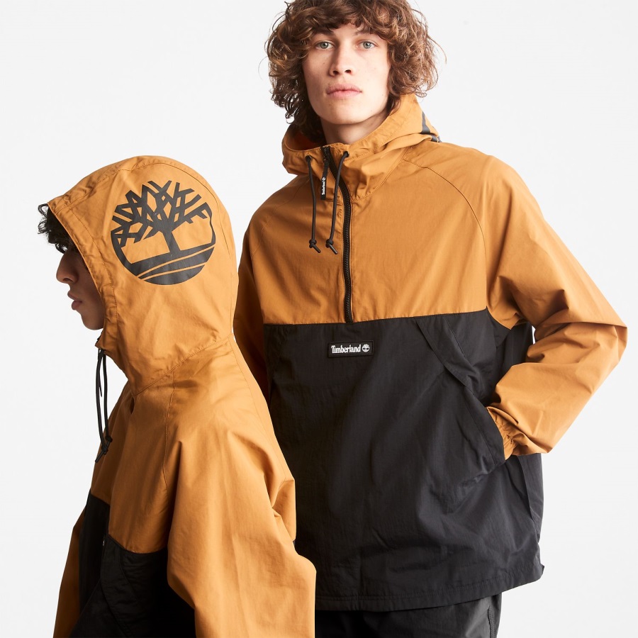 Timberland Ireland Zip-Neck Windbreaker Wheat/Black