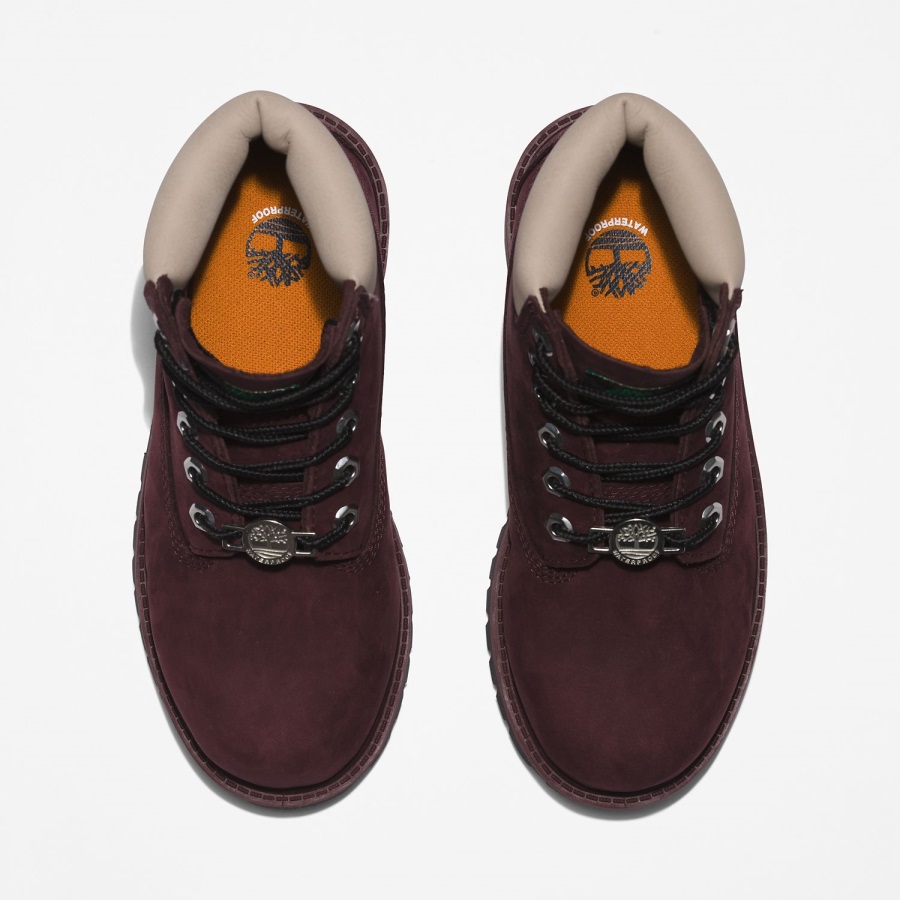 Toddler Premium 6-Inch Waterproof Boots Timberland Ireland Burgundy Nubuck