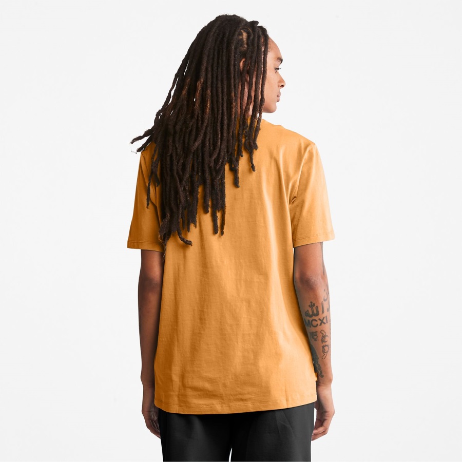 Wheat/Black Logo T-Shirt Timberland Ireland