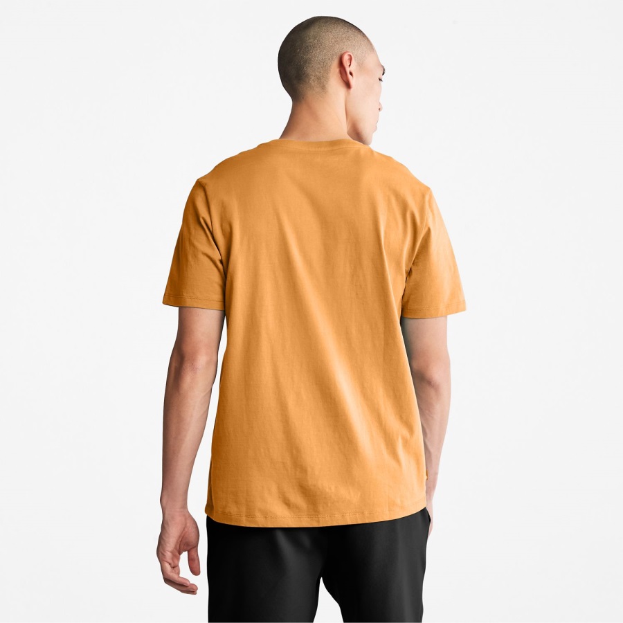 Wheat/Black Logo T-Shirt Timberland Ireland
