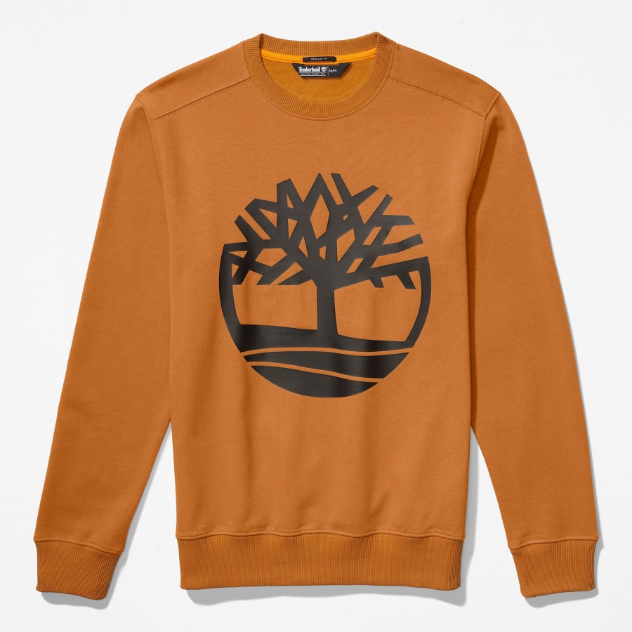 Wheat/Black Timberland Ireland Tree Logo Crewneck Sweatshirt