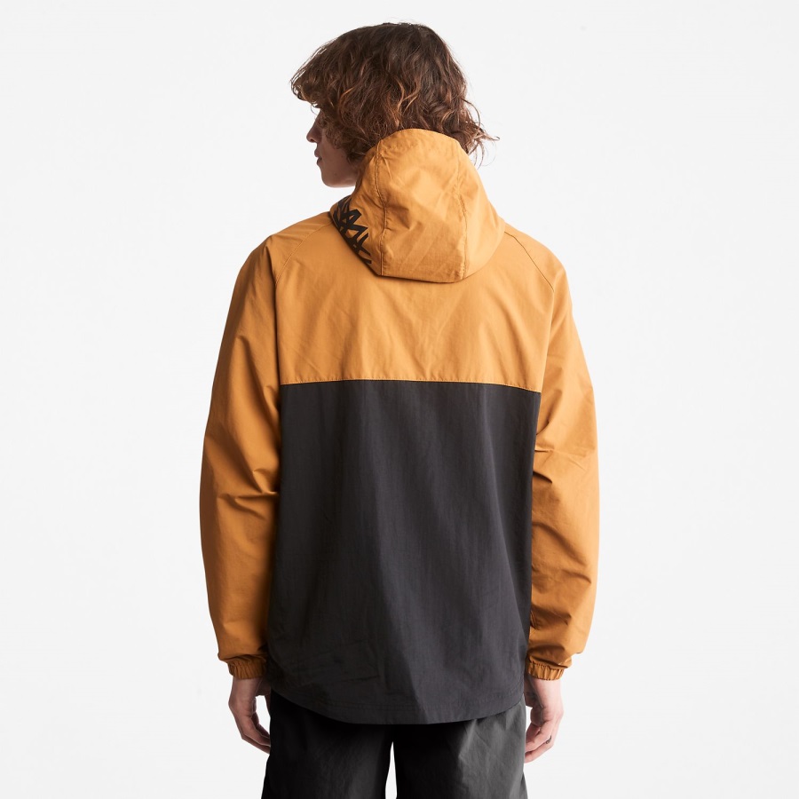 Wheat/Black Timberland Ireland Zip-Neck Windbreaker