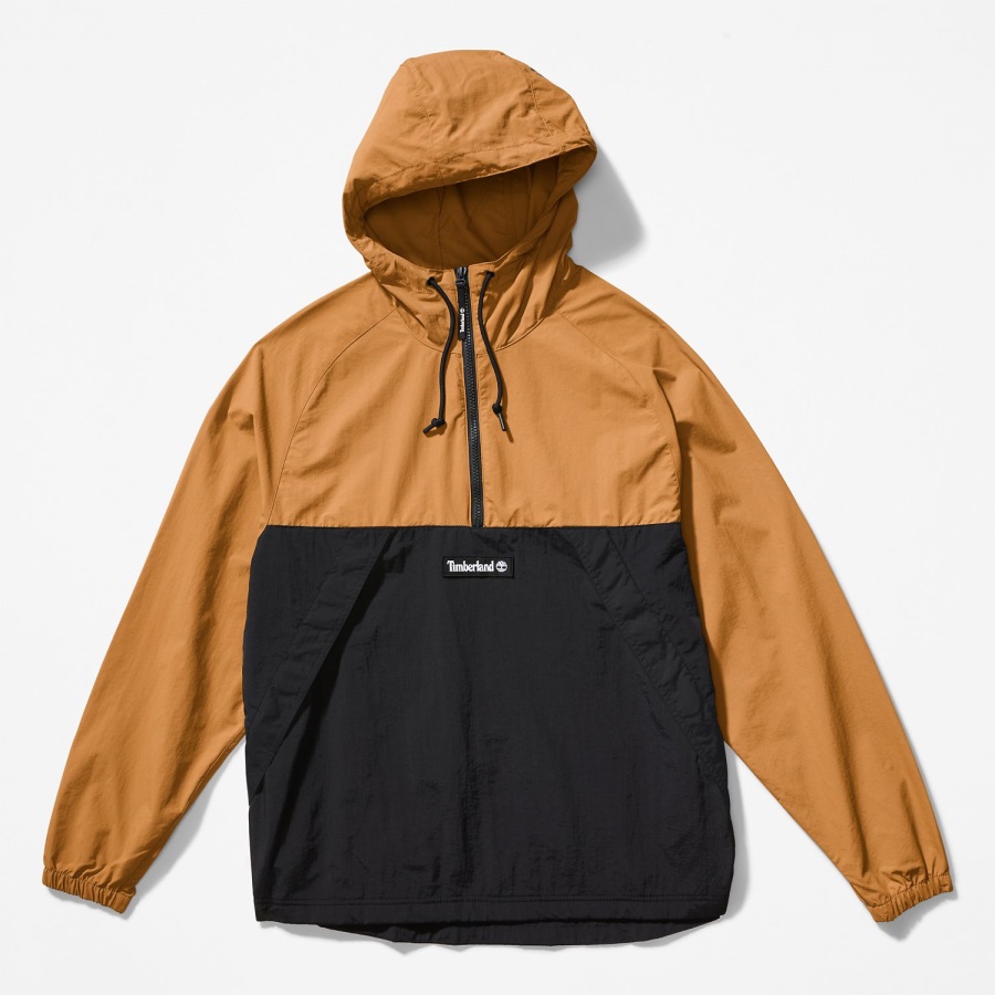 Wheat/Black Timberland Ireland Zip-Neck Windbreaker