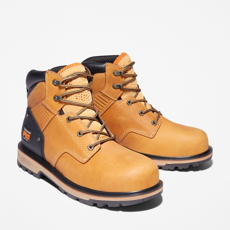 Wheat Full-Grain Timberland Ireland Men's Ballast 6 Steel Toe Work Boot