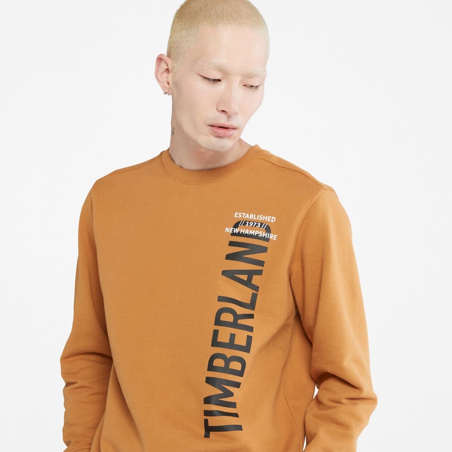 Wheat Men's Side-Logo Sweatshirt Timberland Ireland