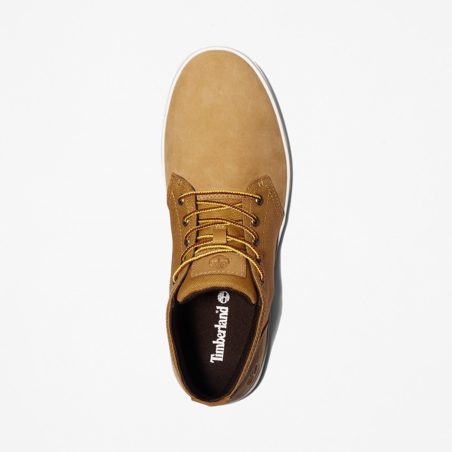 Wheat Nubuck Men's Davis Square Chukka Shoes Timberland Ireland