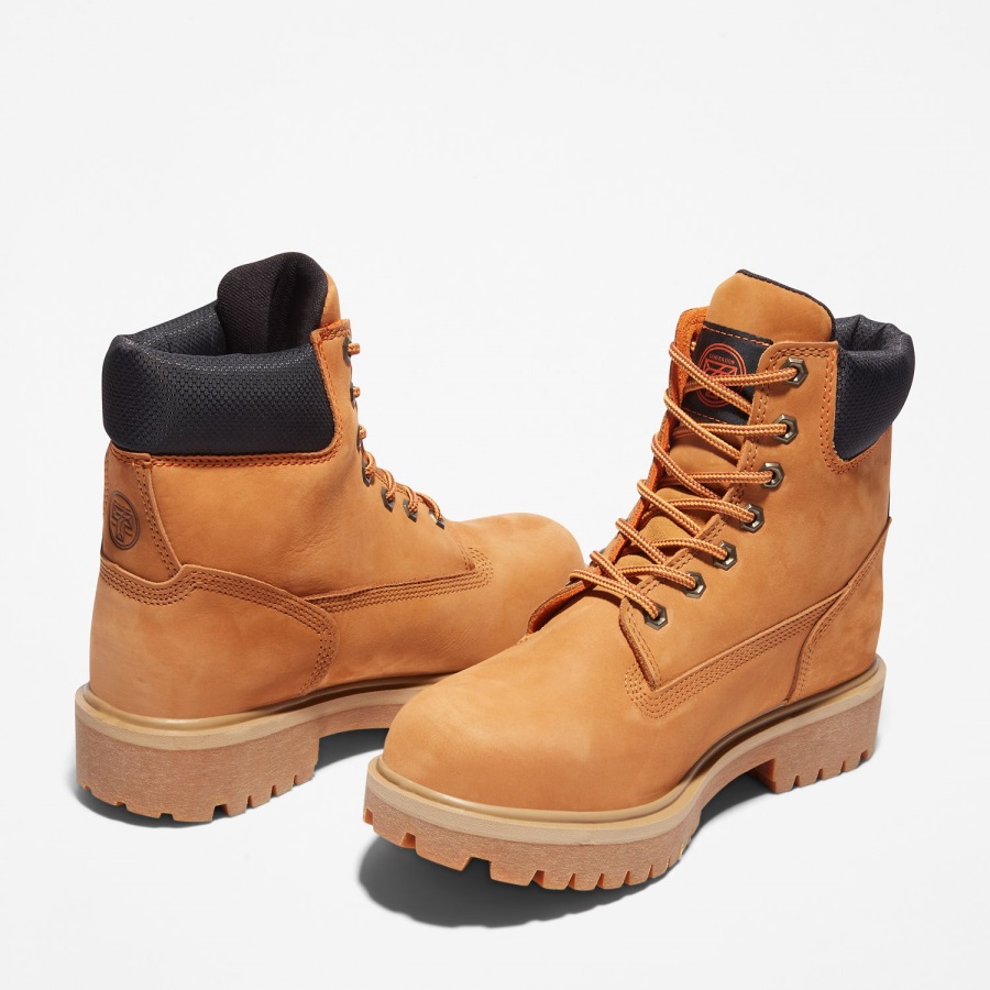 Wheat Nubuck Timberland Ireland Men's Generation T Steel Toe Waterproof Work Boot