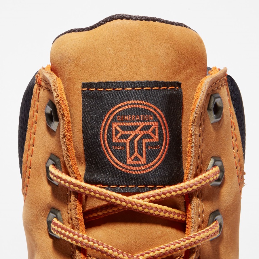 Wheat Nubuck Timberland Ireland Men's Generation T Steel Toe Waterproof Work Boot