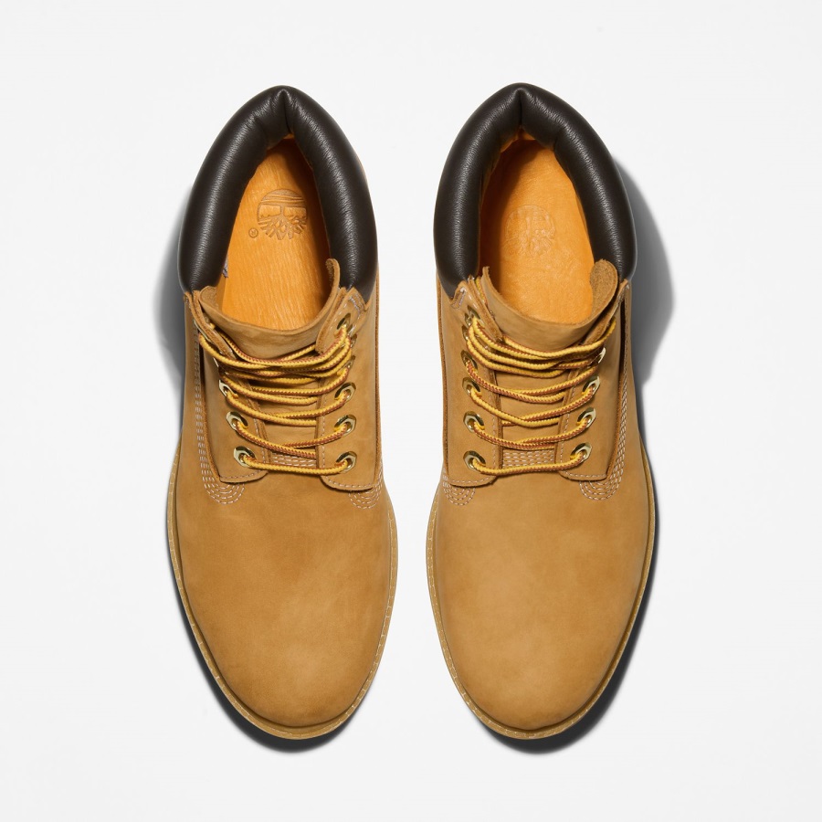 Wheat Nubuck Timberland Ireland Men's Premium 6-Inch Waterproof Boots