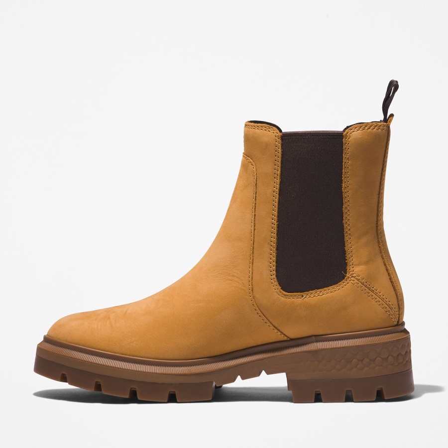 Wheat Nubuck Timberland Ireland Women's Cortina Valley Chelsea Boots