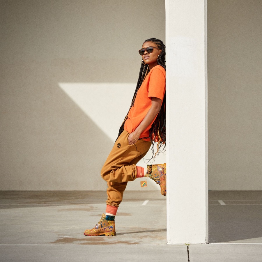 Wheat Nubuck Timberland Ireland Women's Paint Splash 6-Inch Waterproof Boots