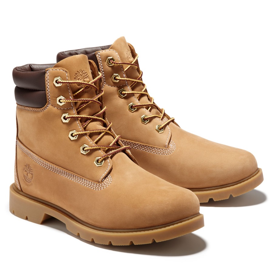 Wheat Nubuck Women's Linden Woods 6-Inch Waterproof Boots Timberland Ireland