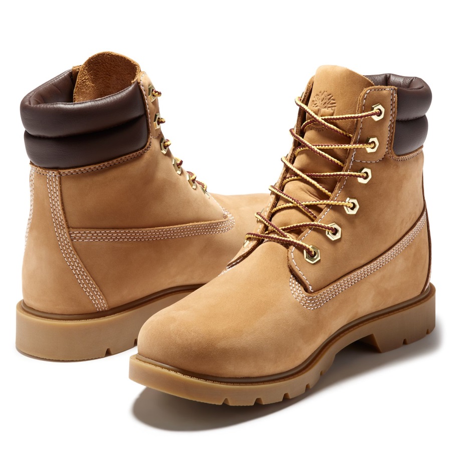 Wheat Nubuck Women's Linden Woods 6-Inch Waterproof Boots Timberland Ireland