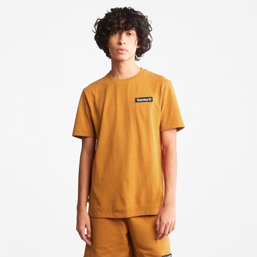 Wheat Timberland Ireland Heavyweight Logo T-Shirt