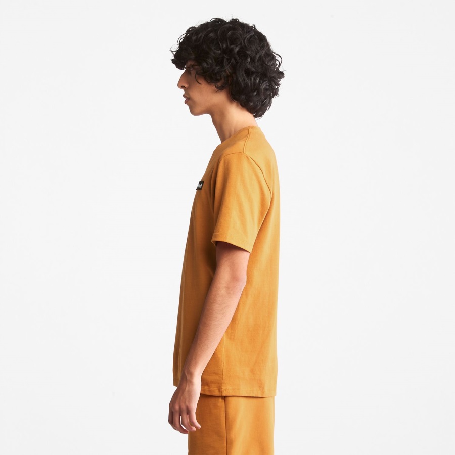 Wheat Timberland Ireland Heavyweight Logo T-Shirt