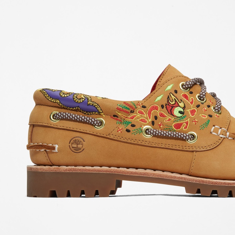 Wheat Women's Clot X 3-Eye Boat Shoe Timberland Ireland