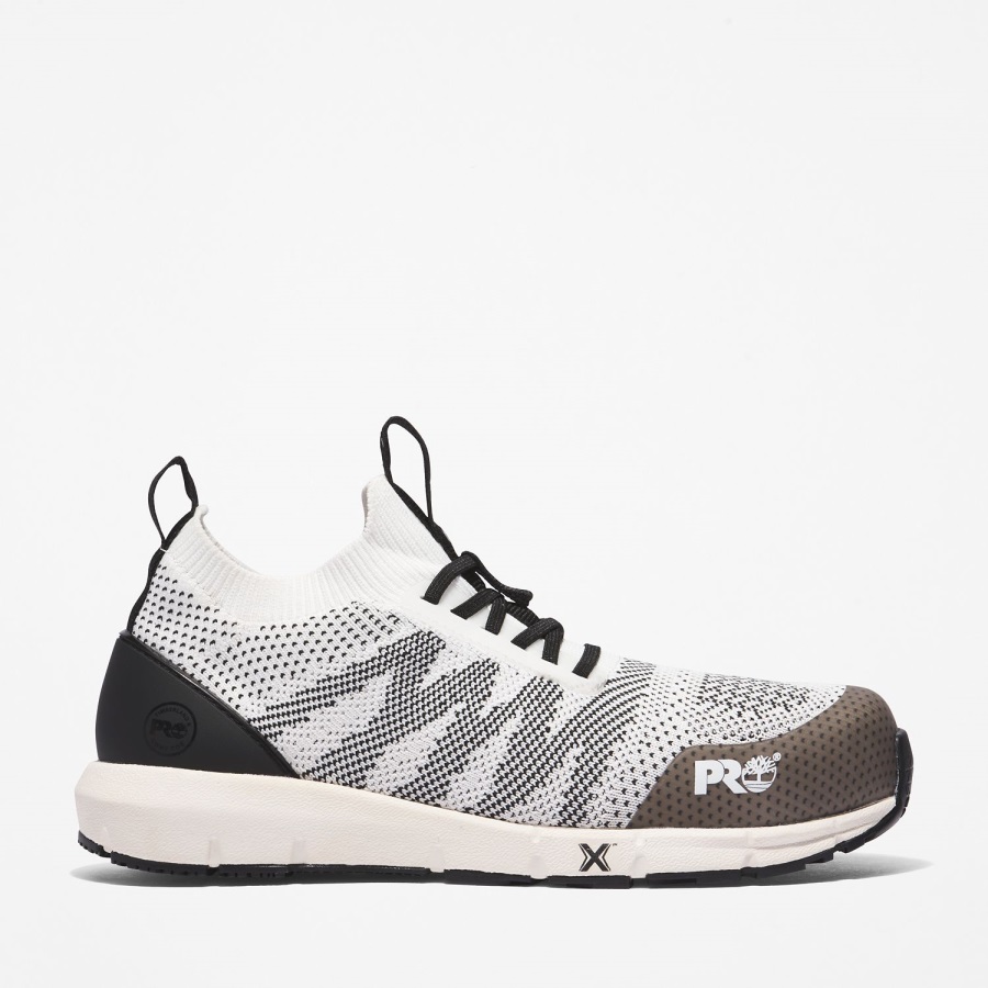 White/Black Women's Radius Composite Toe Work Sneaker Timberland Ireland