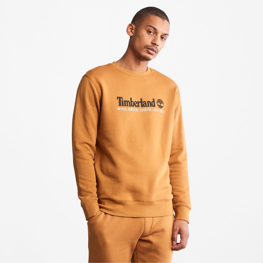 Wind Water Earth And Sky Crewneck Sweatshirt Timberland Ireland Wheat