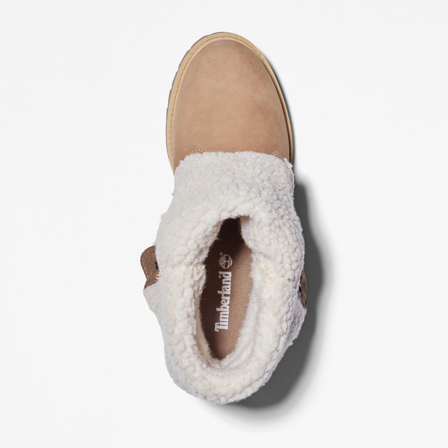 Women's Authentics Waterproof Roll-Top Boots Timberland Ireland Light Brown Nubuck