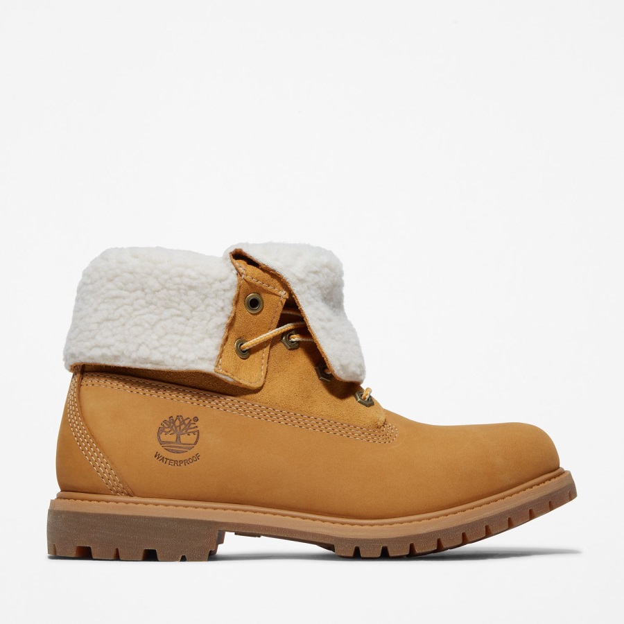 Women's Authentics Waterproof Roll-Top Boots Timberland Ireland Wheat Nubuck