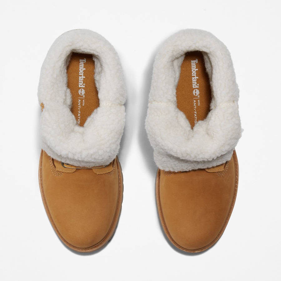 Women's Authentics Waterproof Roll-Top Boots Timberland Ireland Wheat Nubuck