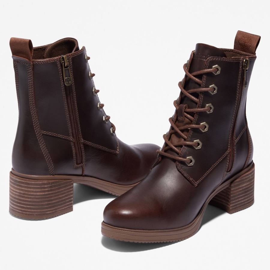 Women's Dalston Vibe 6-Inch Boots Timberland Ireland Medium Brown Full-Grain