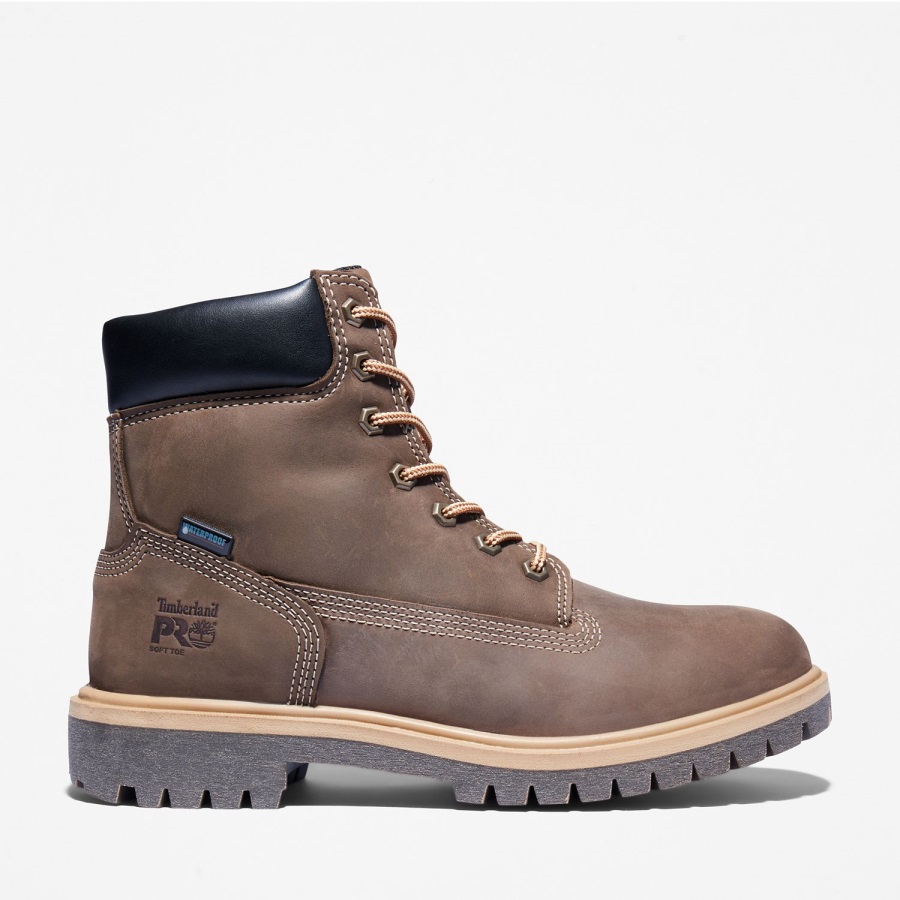 Women's Direct Attach 6 Waterproof Work Boot Timberland Ireland Turkish Coffee Full-Grain Leather