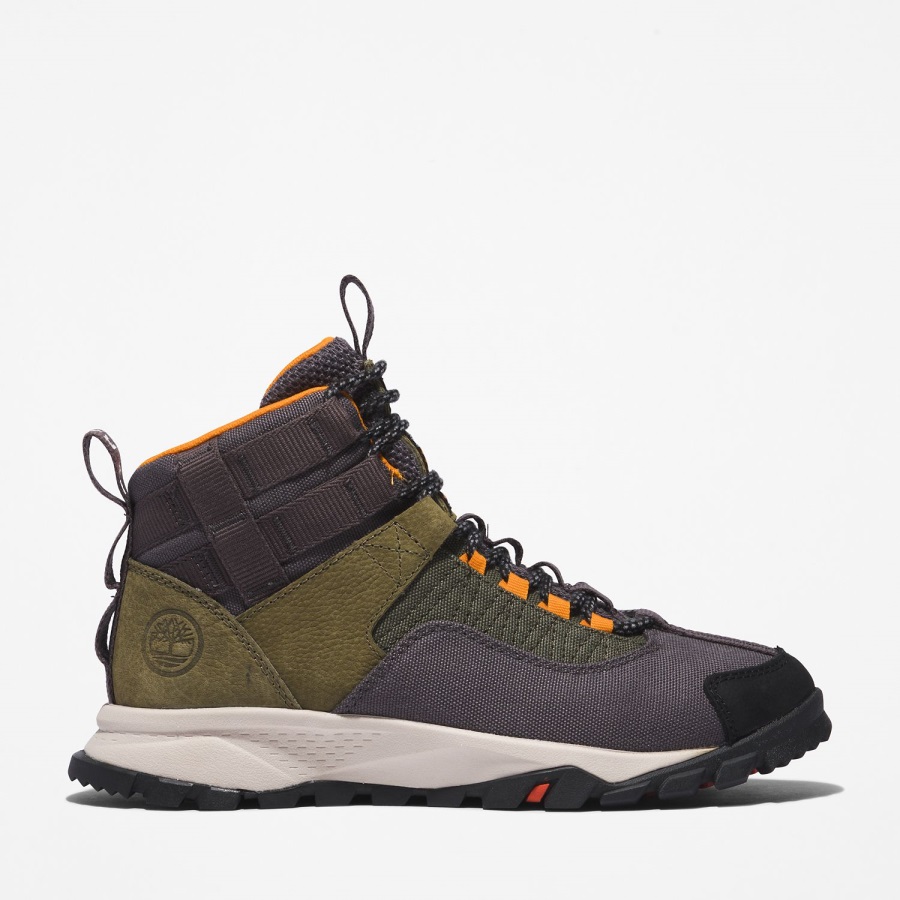 Women's Earthkeepers By Raeburn Garrison Trail Waterproof Hikers Dark Grey/Green Timberland Ireland