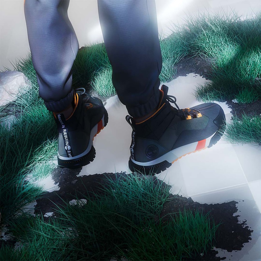 Women's Earthkeepers By Raeburn Garrison Trail Waterproof Hikers Dark Grey/Green Timberland Ireland