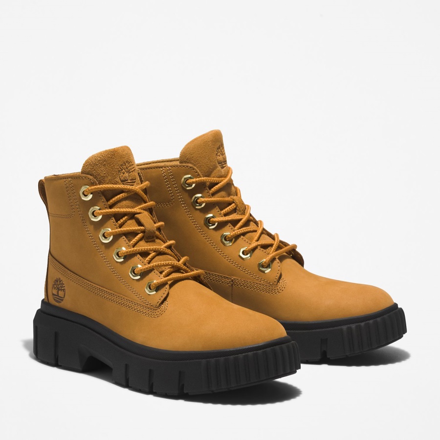 Women's Greyfield Leather Boots Wheat Nubuck Timberland Ireland