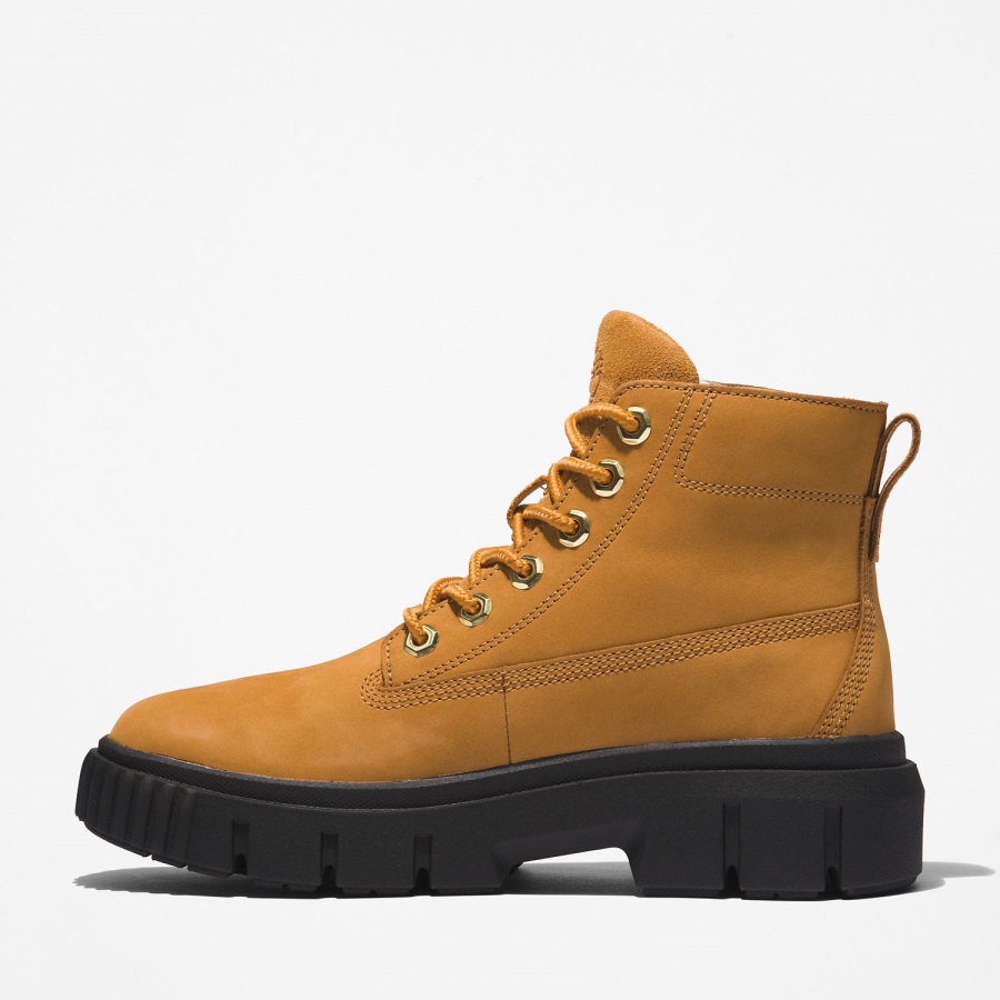 Women's Greyfield Leather Boots Wheat Nubuck Timberland Ireland