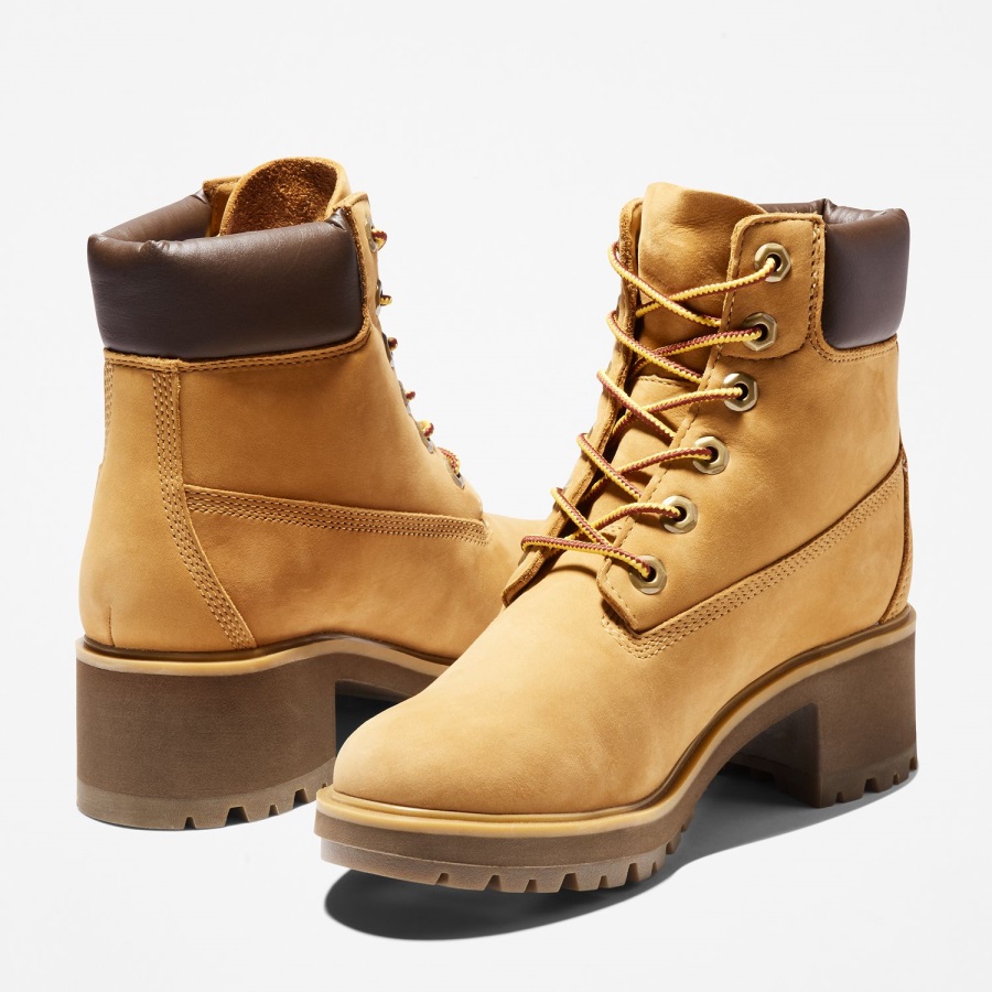 Women's Kinsley 6-Inch Waterproof Boots Timberland Ireland Wheat Nubuck