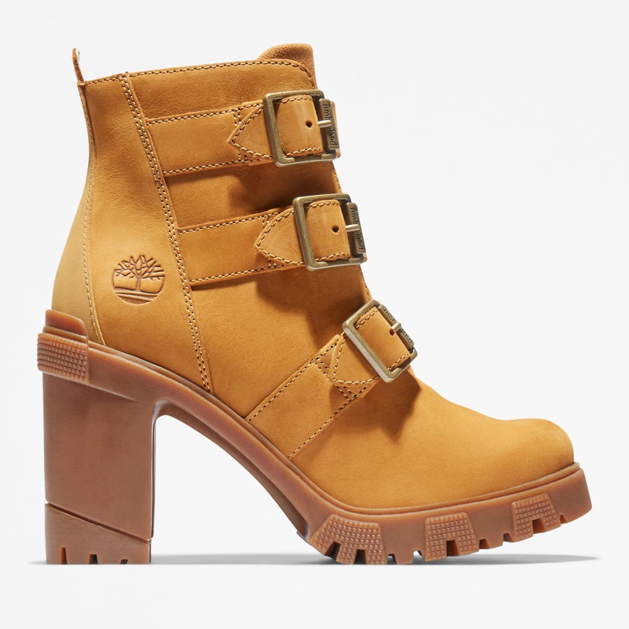 Women's Lana Point Buckle Boots Timberland Ireland Wheat Nubuck