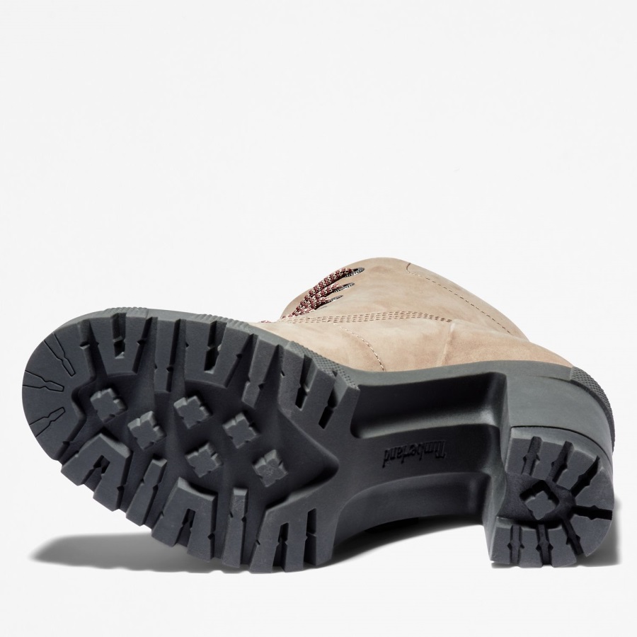 Women's Lana Point Lace-Up Boots Timberland Ireland Taupe Nubuck