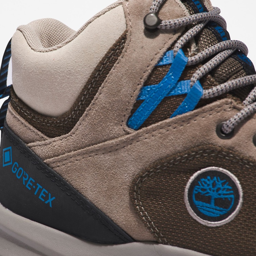 Women's Lincoln Peak Waterproof Hiking Boots Timberland Ireland Taupe Suede/Brown/Grey