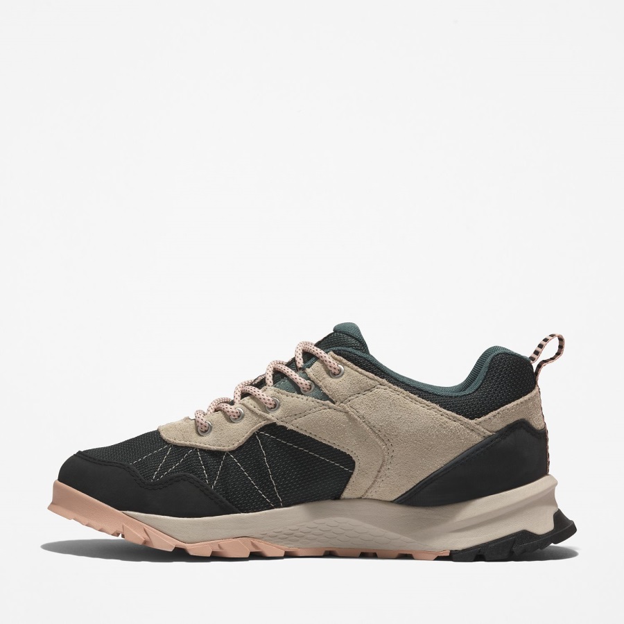 Women's Lincoln Peak Waterproof Hiking Shoes Timberland Ireland Black Mesh/Beige