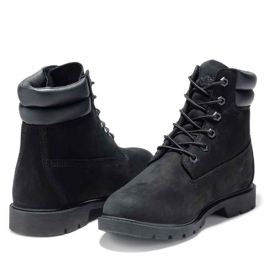 Women's Linden Woods 6-Inch Waterproof Boots Black Nubuck Timberland Ireland