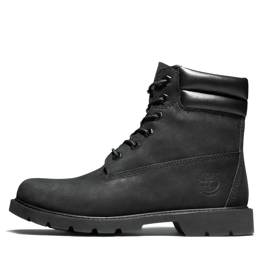 Women's Linden Woods 6-Inch Waterproof Boots Black Nubuck Timberland Ireland
