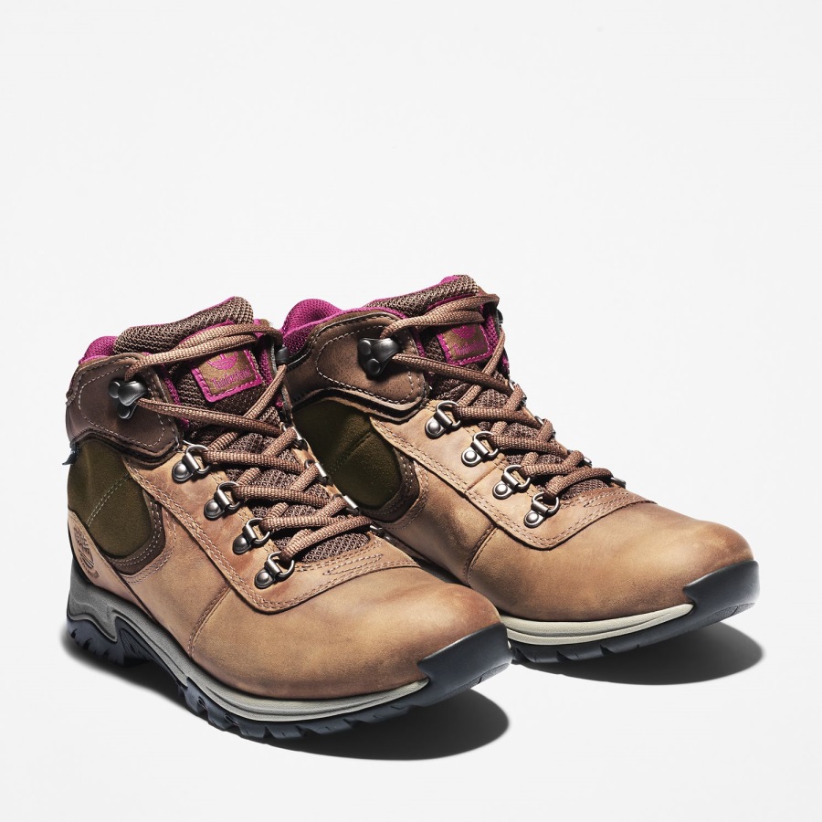 Women's Mt Maddsen Waterproof Hiking Boots Brown Full-Grain Timberland Ireland